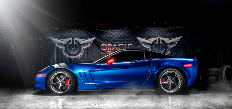 Oracle 05-13 Chevy Corvette C6 Concept Sidemarker Set - Clear - Space Blue Metallic (GLF) - DTX Performance