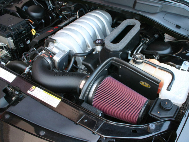 Airaid 06-10 Dodge Charger / 08 Magnum SRT8 6.1L Hemi CAD Intake System w/ Tube (Dry / Red Media) - DTX Performance