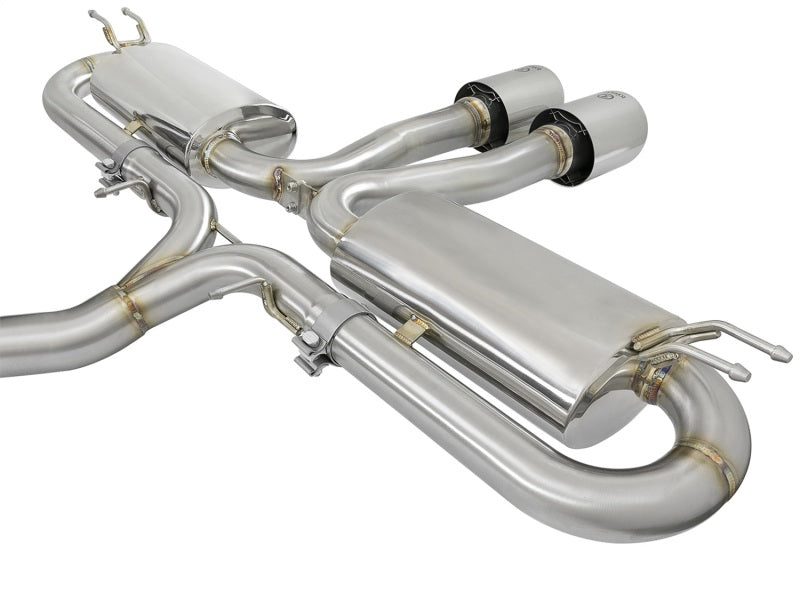 aFe Takeda 3in 304 SS Cat-Back Exhaust System w/Polished Tips 2017+ Honda Civic Si (4dr) I4 1.5L (t) - DTX Performance