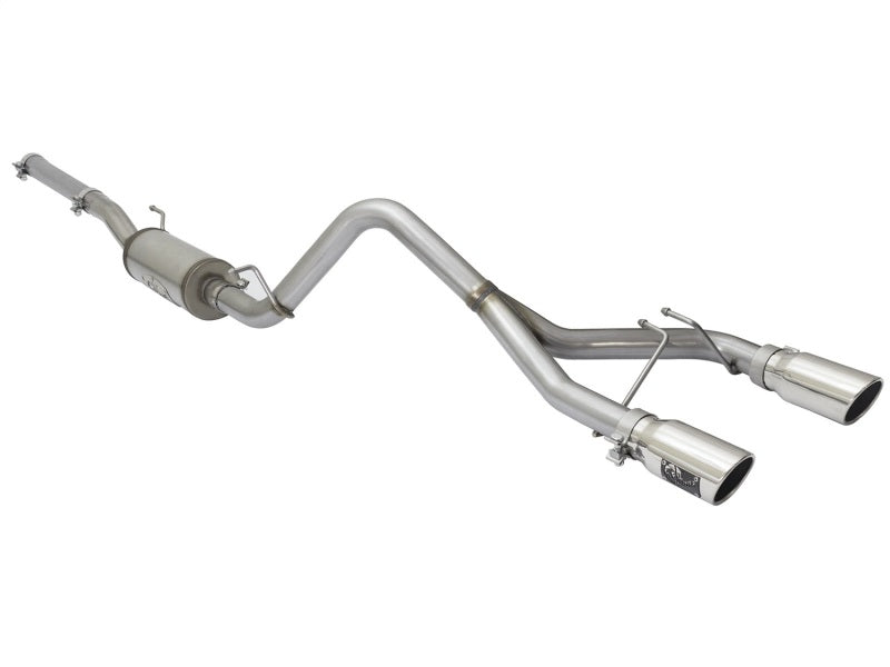 aFe Rebel Series CB 2.5in Dual Center Exit SS Exhaust w/ Polish Tip 07-15 Jeep Wrangler 3.6L/3.8L V6 - DTX Performance