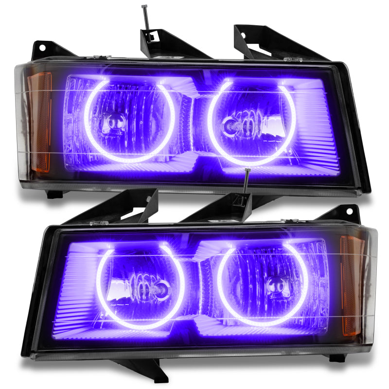 Oracle Lighting 04-12 Chevrolet Colorado Pre-Assembled LED Halo Headlights -UV/Purple - DTX Performance