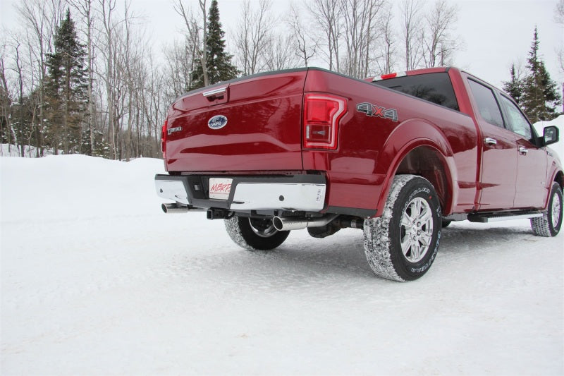 MBRP 2015 Ford F-150 5.0L 3in Cat Back Dual Split Rear Exit AL Exhaust System - DTX Performance