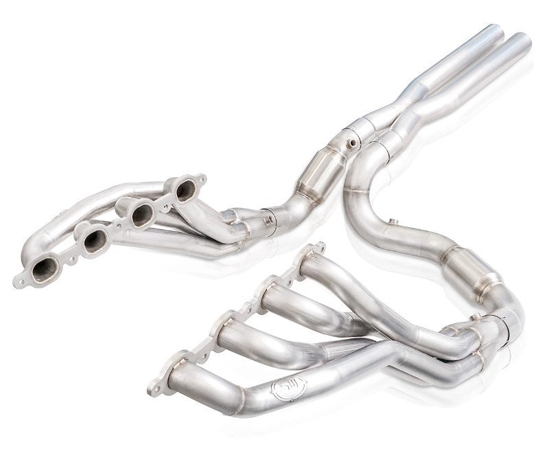 Stainless Works 2019+ Chevrolet Silverado 5.3/6.2 Catted Headers 1-7/8in Primaries 3in Leads X-Pipe - DTX Performance