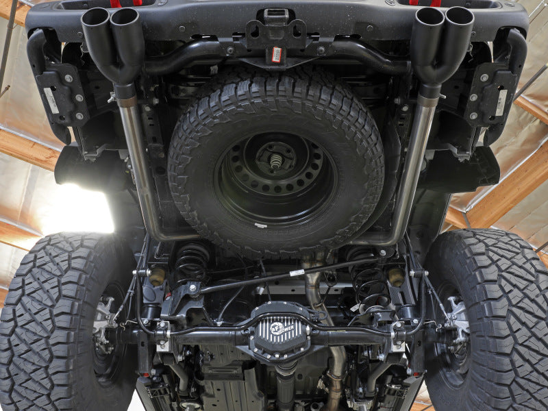 aFe Vulcan Series 3in 304SS DPF-Back 21 Jeep Gladiator V6-3.0L (td) Dual Black Tip - DTX Performance