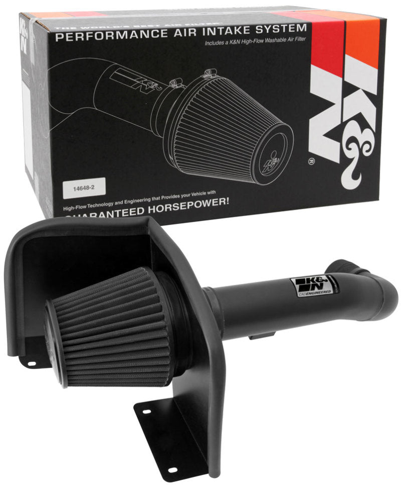 K&N 09-13 Chevy Silverado 1500/Avalanche/Suburban / 09-13 GMC Yukon Black Perf Intake Kit - DTX Performance