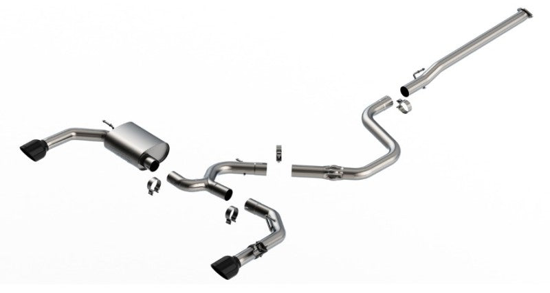 Borla 22-23 Hyundai Elantra N 2.0L 4 CYL. Turbo AT/MT ATAK Catback Exhaust Black Chrome - DTX Performance