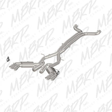 Load image into Gallery viewer, MBRP 2016+ Chevy Camaro SS 6.2L 3in Dual Cat-Back Quad Tip Exhaust Street Version w/ SS T409 Tips - DTX Performance