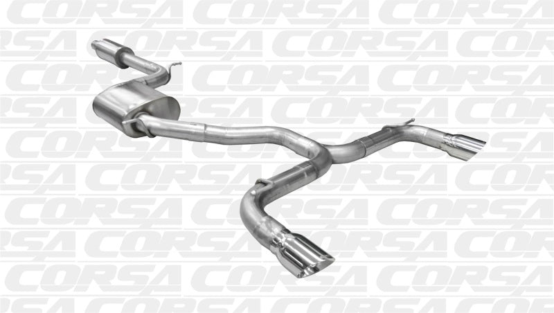 Corsa 14-15 Volkswagen GTI Mk7 Polished Sport 3.0in Cat-Back Dual Rear Exit - DTX Performance