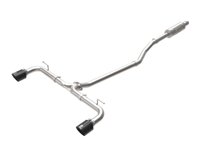 aFe Takeda 2-1/2in 304 SS Cat-Back Exhaust w/ Black Tips 14-18 Mazda 3 L4 2.0L/2.5L - DTX Performance