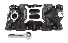 Load image into Gallery viewer, Edelbrock Intake Manifold Perf Eps SBC w/ Oil Fill Tube and Breather Black - DTX Performance