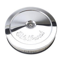 Load image into Gallery viewer, Edelbrock Air Cleaner Pro-Flo Series Round Steel Top Paper Element 10In Dia X 3 5In Chrome - DTX Performance