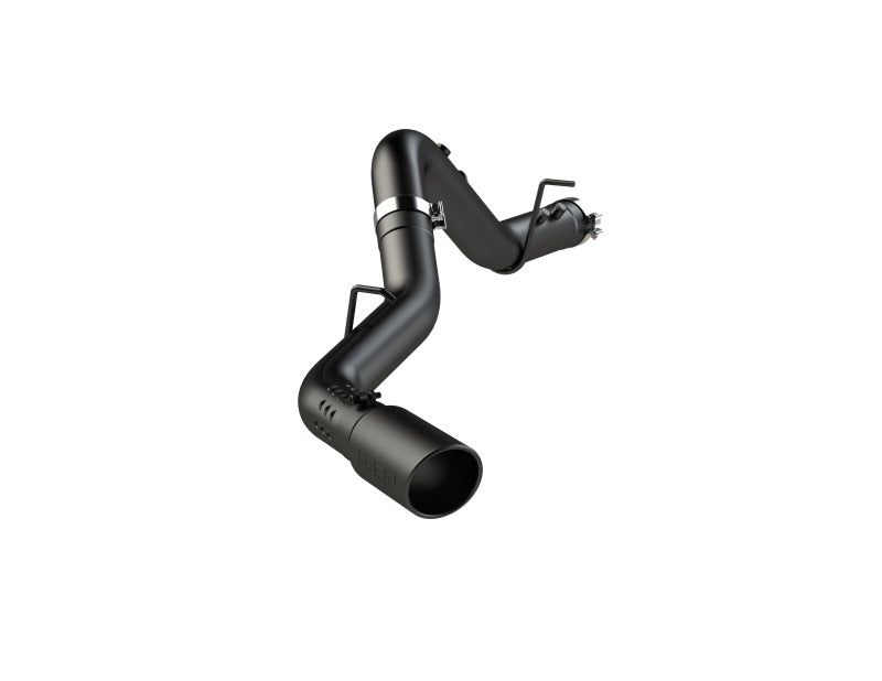 MBRP 2020+ GMC/Chevy 2500/3500 6.6L Duramax 4in Mand Bent Tubing Pro-Ser Cat Back Single Side - Blk - DTX Performance