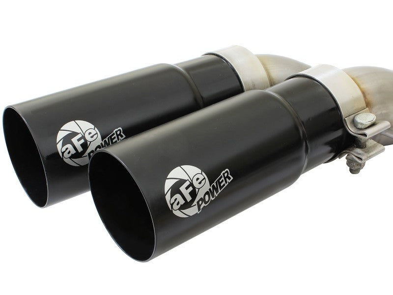 aFe Rebel Exhausts 3in SS Cat-Back 09-14 Ford F-150 4.6/5.0/5.4L w/ Black Tips - DTX Performance