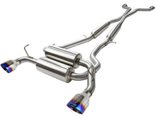 Load image into Gallery viewer, aFe Takeda 2-1/2in 304SS Cat-Back Exhaust Infiniti G37 08-13/Q60 14-15 V6-3.7 w/ Blue Flame Tips - DTX Performance