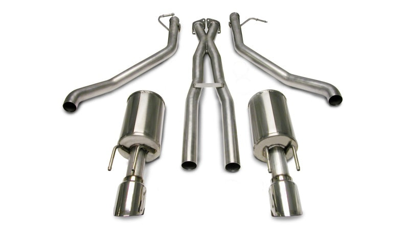 Corsa 05-06 Pontiac GTO 6.0L V8 2.5in Sport Cat-Back + XPipe Exhaust Polished Tips - DTX Performance