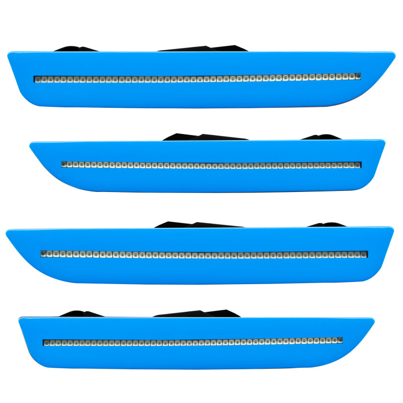 Oracle 10-14 Ford Mustang Concept Sidemarker Set - Clear - Grabber Blue (CI) - DTX Performance