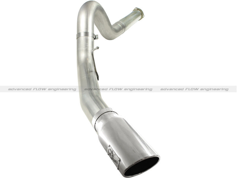 aFe MACHForce XP 5in DPF-Back Stainless Steel Exh Sys, polished tip,Ford Diesel Trucks 11-14 V8-6.7L - DTX Performance