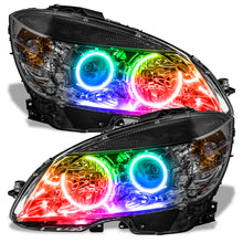 Load image into Gallery viewer, Oracle 08-11 Mercedes Benz C-Class Pre-Assembled Headlights Chrome Housing ColorSHIFT w/o Controller - DTX Performance