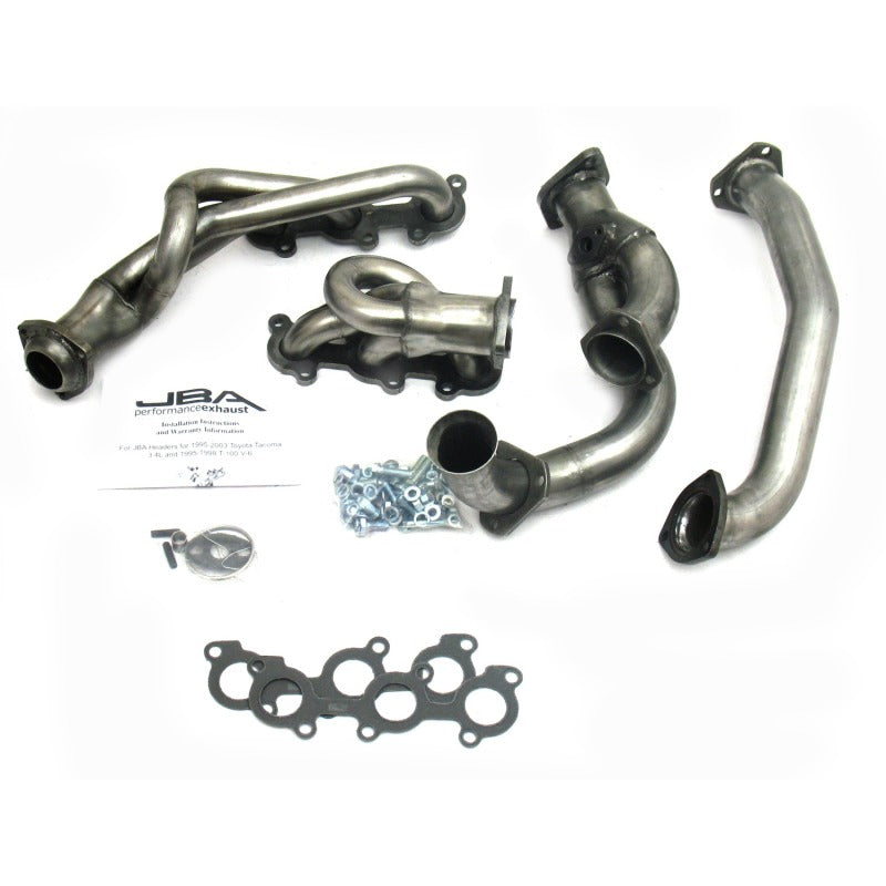 JBA 95-00 Toyota 3.4L V6 w/o EGR 1-1/2in Primary Raw 409SS Cat4Ward Header - DTX Performance