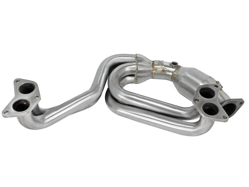 aFe 12-17 Toyota 86 / FRS / BRZ Twisted Steel 304 Stainless Steel Long Tube Header w/ Cat - DTX Performance