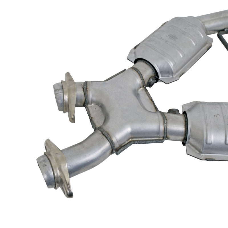 BBK 96-98 Mustang 4.6 GT High Flow X Pipe With Catalytic Converters - 2-1/2 - DTX Performance