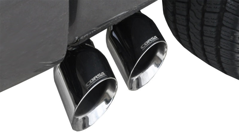 Corsa 11-13 Ford F-150 5.0L V8 Polished Sport Cat-Back Exhaust - DTX Performance