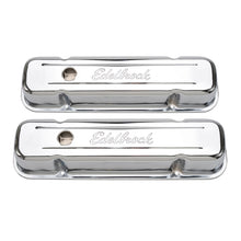 Load image into Gallery viewer, Edelbrock Valve Cover Signature Series Pontiac 1962-1979 301-455 CI V8 Tall Chrome - DTX Performance