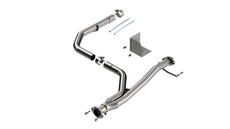 Borla 2021-2022 Toyota Tacoma 3.5L V6 T-304 Stainless Steel Y-Pipe - Brushed - DTX Performance