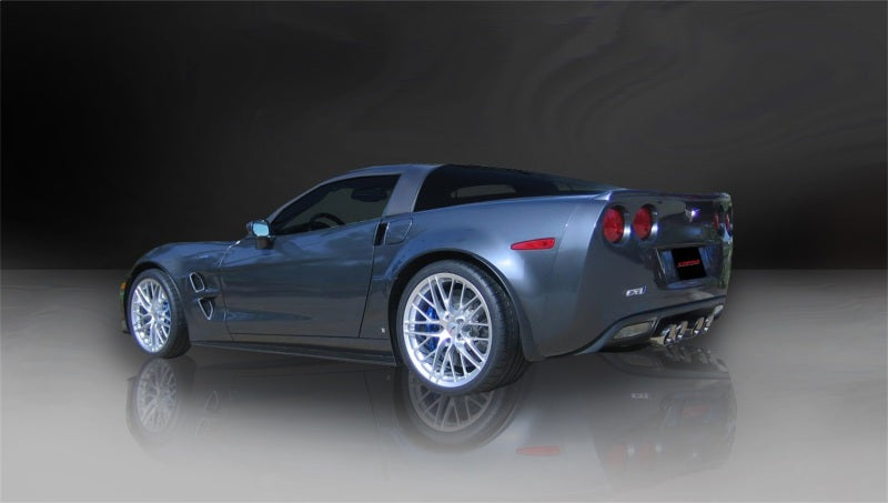 Corsa 12-13 Chevrolet Corvette C6 ZR1 Sport Cat-Back Dual Rear Exit w/ Twin 4.0in Pol Tips - DTX Performance