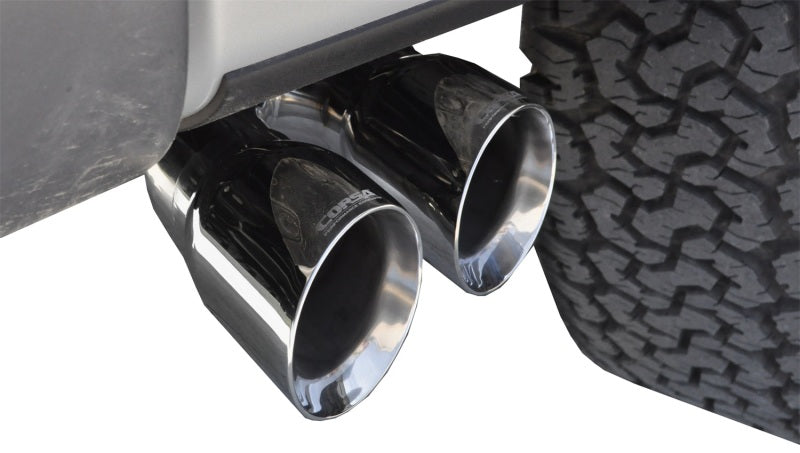 Corsa 11-13 Ford F-150 Raptor 6.2L V8 133in Wheelbase Polished Xtreme Cat-Back Exhaust - DTX Performance