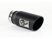 Load image into Gallery viewer, aFe Power Diesel Exhaust Tip Black- 4 in In x 5 out X 12 in Long Bolt On (Right) - DTX Performance