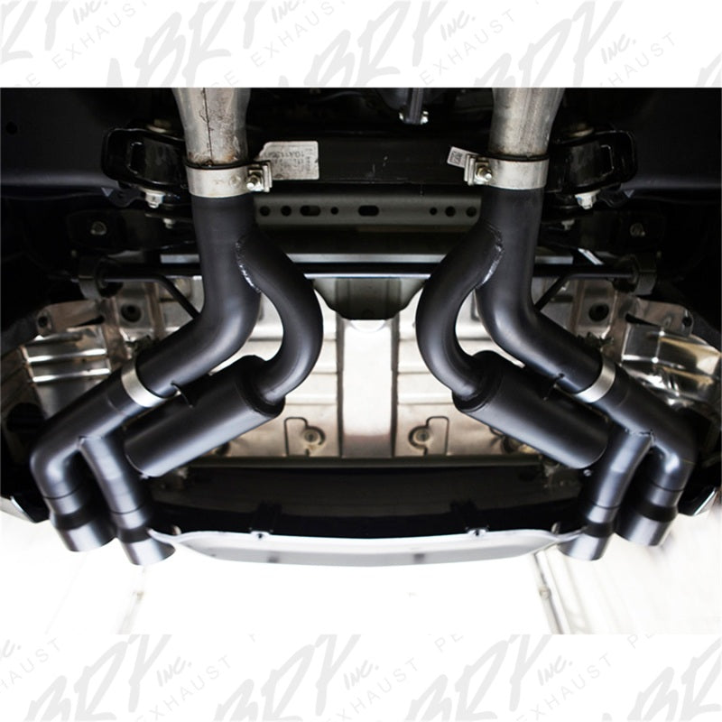 MBRP 16-19 Chevy Camaro V8 6.2L 6spd 3in Black Race Dual Axle Back w/ 4.5in Quad Dual Wall Tips - DTX Performance