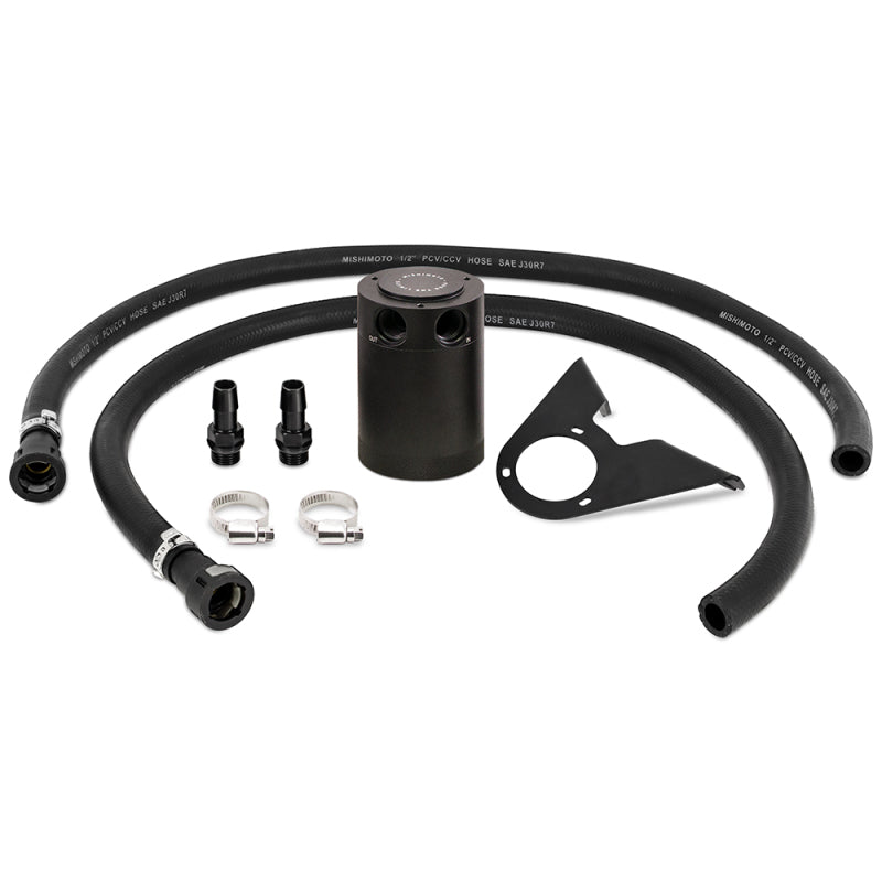 Mishimoto 2021+ Ford Bronco 2.3L Baffled Oil Catch Can - PCV Side - Black - DTX Performance