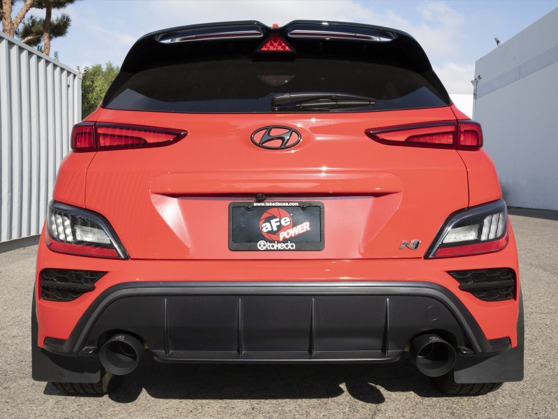 aFe 22-23 Hyundai Kona N L4 2.0L (t) Takeda 3in SS Axle-Back Exhaust System w/ Black Tips - DTX Performance