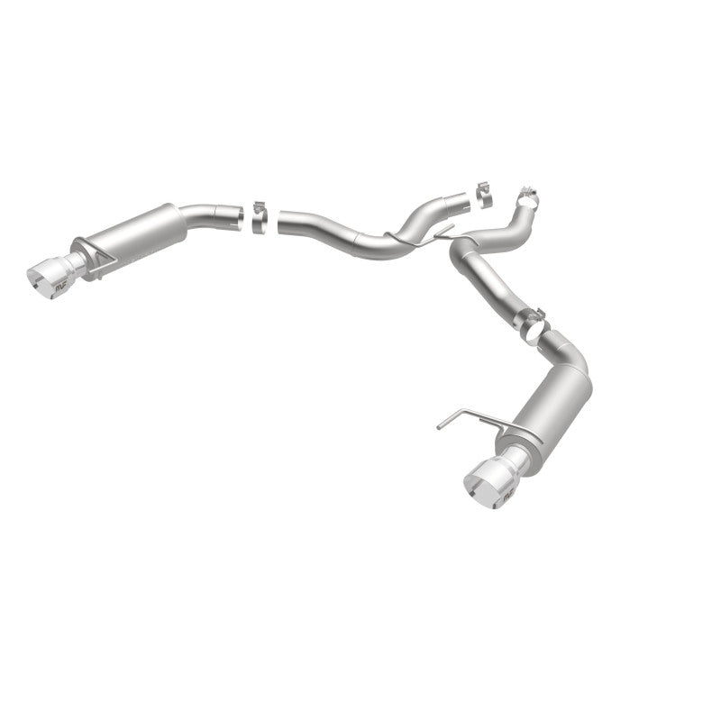 MagnaFlow Axle Back, SS, 3in, Competition, Dual Split Polished 4.5in Tip 2015 Ford Mustang GT V8 5.0 - DTX Performance