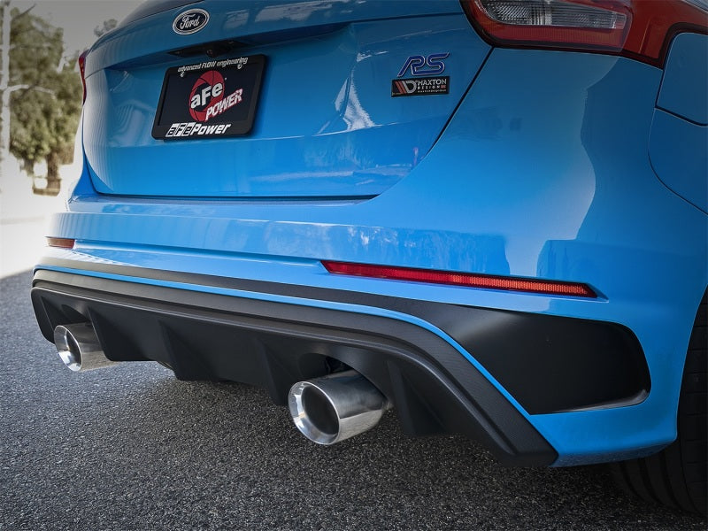 aFe Takeda 3in 304 SS Cat-Back Exhaust w/ Polished Tip 16-18 Ford Focus RS 2.3L (t) - DTX Performance