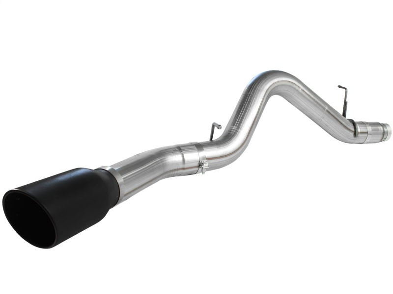 aFe MACHForce XP Exhaust 5in DPF-Back SS 11-13 GM Diesel Trucks V8-6.6L (td) (LML) (Blk Tip) - DTX Performance