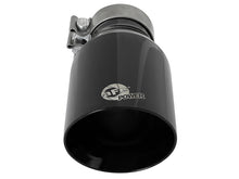 Load image into Gallery viewer, aFe MACH Force-Xp Univ 304 SS Double-Wall Clamp-On Exhaust Tip - Black - 3in Inlet - 4.5in Outlet - DTX Performance