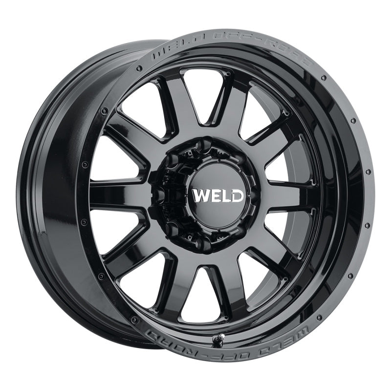 Weld Off-Road W168 20X10 Stealth 8X165.1 ET-18 BS4.75 Gloss Black 125.1 - DTX Performance