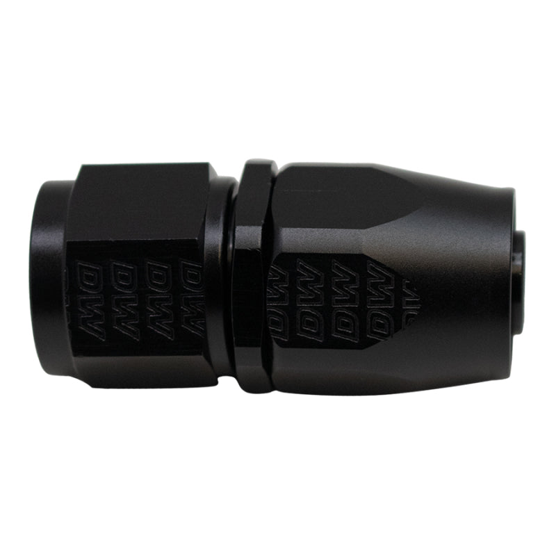 DeatschWerks 10AN Female Swivel Straight Hose End CPE - Anodized Matte Black - DTX Performance