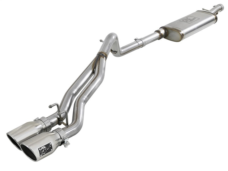 aFe Rebel Series 2.5in SS Cat-Back Exhaust w/ Polished Tip 07-18 Jeep Wrangler (JK) V6 3.6/3.8L 4dr - DTX Performance