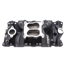 Load image into Gallery viewer, Edelbrock Manifold SBC Performer Air Gap Black - DTX Performance