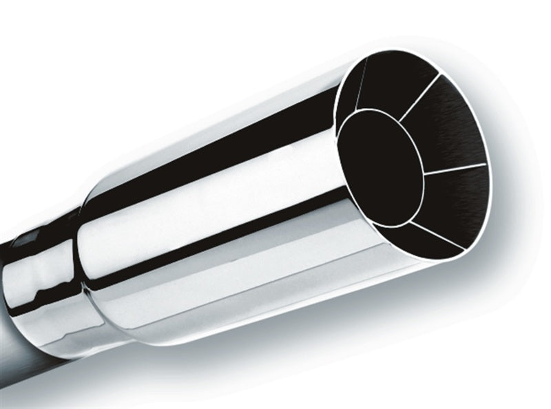 Borla Universal Polished Tip Single Round Intercooled (inlet 2in. Outlet 2 1/2in) - DTX Performance