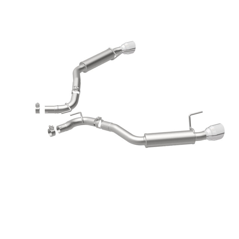 MagnaFlow Axle Back, SS, 2.5in, Competition, Dual Split Polish 4.5in Tip 2015 Ford Mustang Ecoboost - DTX Performance