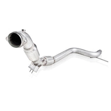 Load image into Gallery viewer, Stainless Works 2015-16 Mustang Downpipe 3in High-Flow Cats Factory Connection - DTX Performance