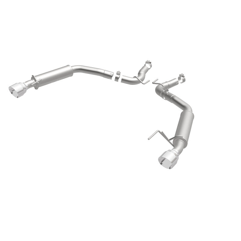 MagnaFlow Axle Back, SS, 2.5in, Competition, Dual Split Polish 4.5in Tip 2015 Ford Mustang Ecoboost - DTX Performance