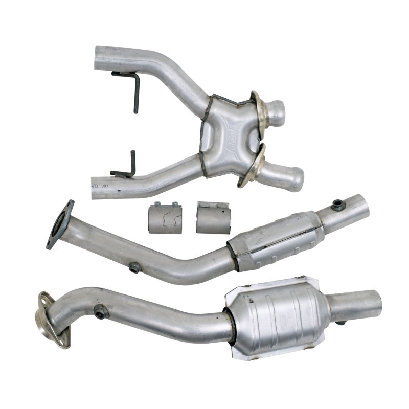 BBK 96-98 Mustang 4.6 Cobra High Flow X Pipe With Catalytic Converters - 2-1/2 - DTX Performance