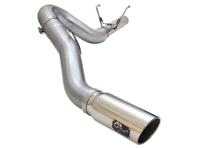 aFe MACHForce XP Exhaust Large Bore 5in DPF-Back Alu. 13-15 Dodge Trucks L6-6.7L (td) *Polish Tip - DTX Performance