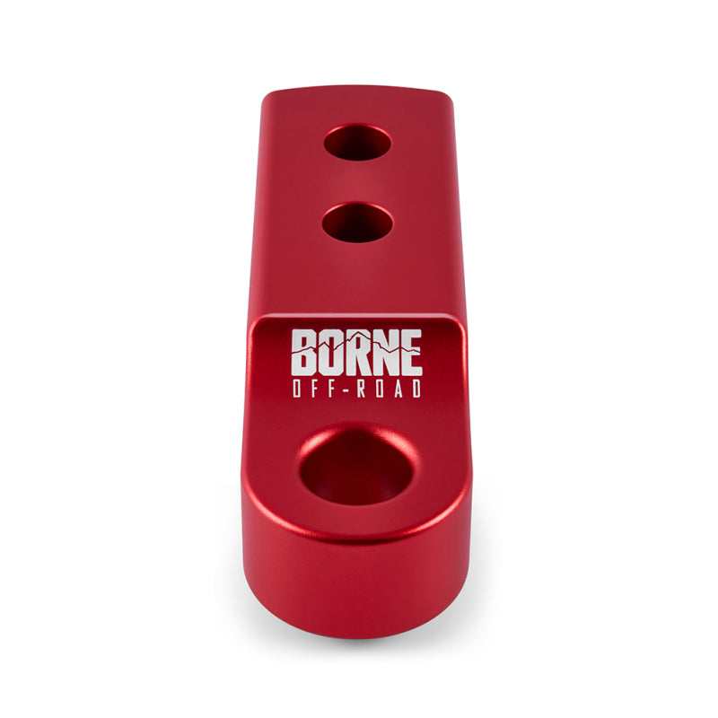 Borne Off-Road CNC Hitch Receiver Shackle 2in Red - DTX Performance