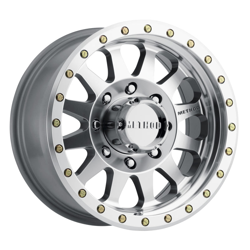 Method MR304 Double Standard 20x10 -18mm Offset 8x6.5 130.81mm CB Machined/Clear Coat Wheel - DTX Performance